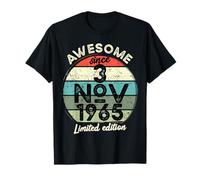 3 Novembre 1965 60° Compleanno 60 Anni 2025 Compleanno Maglietta