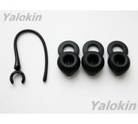 3 Nuove Piccole Cuffie Nere Con Beccuccio E Ganci Per Jawbone ICON HD