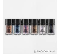 3 NYX Metallico Glitter Sciolto Polvere - Mgli " Scegliere Tuo 3 Colore " Joy's