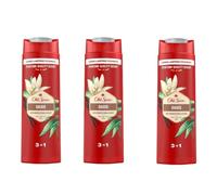 (3) OLD SPICE MEN 3IN1 SHAMPOO E GEL DOCCIA OASIS 400 ML 3X400 ML VENDITORE UE