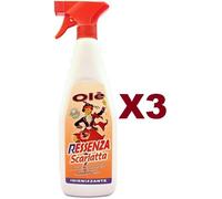 3 OLE' RESSENZA SCARLATTA PROFUMA DEODORA IGIENIZZA DETERGE SPOLVERA SPRAY 750ML