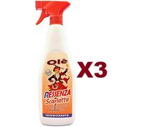 3 OLE' RESSENZA SCARLATTA PROFUMA DEODORA IGIENIZZA DETERGE SPOLVERA SPRAY 750ML