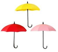 3 ombrelli, chiave per ombrello, gancio per la casa, supporto decorativo da parete, organizer per il bagno