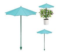 3 ombrelloni per piante da esterno, 26,5 cm, con picchetto, per giardino, terrazza, balcone, aiuola e fioriera