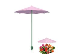 3 ombrelloni per piante da esterno, 26,5 cm, con picchetto, per giardino, terrazza, balcone, aiuola e fioriera