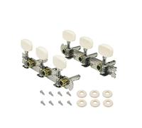 3-on-a-plate-tuner 3R3L chitarra acustica sintonizzazione pioli testa macchina sintonizzatori tasti sintonizzatori doppio foro set per chitarra acustica classica, cromato QH-MY-001S