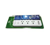 3 Outlets Power Strip & 3 USB,Surge Protector,USB Charging Station Multiport For iPhone Android Devices,100-240V 10A with max 2500W lunghezza del cavo 2 metri(Power Strip-EU-2M)