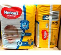 3 Pacchi (54 Pannolini) Pannolino Huggies Unistar Taglia 3 (4/9 Kg)