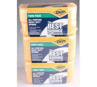3 Pacchi Doppia (6 Totali) Spugne QEP Heavy Duty Per Fughe Universali 7-1/2 In.