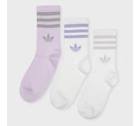 ADIDAS ORIGINALS Calzino '3 STRIPES GLITTER CREW 3 PAIRS' grigio scuro / malva / lilla pastello / bianco Donna - Abbigliamento - Intimo - Calzini e calze ADIDAS ORIGINALS 40-42