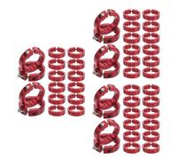 3 Pack Anello Di Blocco Del Manubrio in Bicicletta Anelli Serraggio Rosso