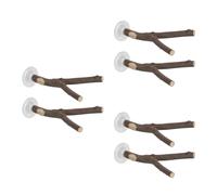 3 Pack Asta Portatile Per Pappagalli Trespolo Uccelli Doccia Con Ventosa