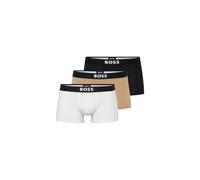 BOSS Boxer corti in cotone elasticizzato in confezione da tre - Style Trunk 3P BOSS ONE, 50544263 Nero / Bianco / Beige M