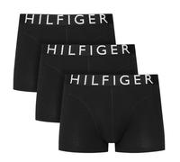 Tommy Hilfiger Boxer sportivi da uomo Cotton Trunk Confezione da 3, fascia con logo Nero XL