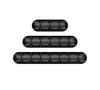 3-Pack Cable Holder Clips Cord Management Desktop Cable Organizer Adhesive Hooks,Wire Cord Holder for Power Charging Cord,Mouse Cable,USB Cord,PC, Office and Home(Set)
