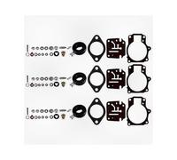 3-Pack Carburetor Rebuild Repair Kit with Float, Compatible with Johnson Evinrude 396701, Fits 65 70 75 HP Models