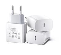 【3-pack】Caricatore USB C da 25 W, Spina Type-C PD 3.0 adattatore di alimentazione universale USB C caricatore rapido compatibile con Samsung Galaxy S22/S23/S24/ iPhone 16/16 Pro/Max/Plus/15/14/13/12