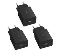 3-Pack Caricatori USB C per Samsung Galaxy S23 S22 S21 S20 fe S10 S10e S9 S8 A54 A53 A52 A51 A34 A14 e Telefoni Cellulari Della Serie M, PD Adattatore di Alimentazione Universale a Ricarica Rapida