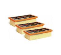 3 Pack Flat Pleated Filter for Karcher AD 3200, AD 3 Premium, AD 4 Premium Vacuum Cleaners, 6.415-953.0