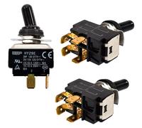 3-Pack HQRP 4-Pin Toggle Interruttore per HY29E On-Off Steampunk Applicazioni,