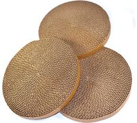 3-Pack HQRP Round Gatto Scratcher Pastiglie Ricarica 10 " per Sfera