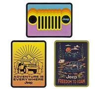 3-Pack Jeep Logo Adesivi - Freedom to Roam, Adventure is Everywhere, Retromatic Grille Licenza e Autentico…