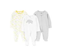 3 Pack Neutral Sleep And Play Sleepers per Neonati e Bambini Unisex Bimbi 0-24