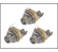 3-pack Neutrik long-shaft 1/10,2 cm mono chitarra jack