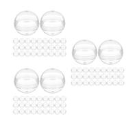3 Pack Palla Di Plastica Per Lavori Artigianali Piccolo Ripienabile Trasparente