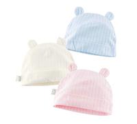 3 pack protezione del bambino del turbante headwraps 0-6 mesi Newborn Hat Ragazzi Infant and Girls regalo