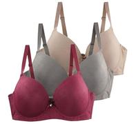 3 Pack Reggiseno Donna Senza Ferri Riduttore Reggiseni Riduttori Indietro Scoperta Regolabili Reggiseni Nozioni Basiche Bralette Tracolla Senza Cuciture Multiposizione Reggiseni Invisibile Morbidi