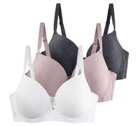 3 Pack Reggiseno Donna Senza Ferri Riduttore Reggiseni Riduttori Indietro Scoperta Regolabili Reggiseni Nozioni Basiche Bralette Tracolla Senza Cuciture Multiposizione Reggiseni Invisibile Morbidi