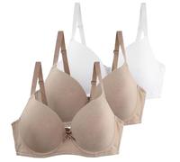 3 Pack Reggiseno Donna Senza Ferri Riduttore Reggiseni Riduttori Indietro Scoperta Regolabili Reggiseni Nozioni Basiche Bralette Tracolla Senza Cuciture Multiposizione Reggiseni Invisibile Morbidi