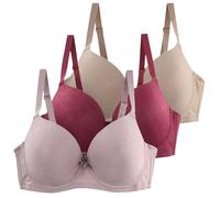 3 Pack Reggiseno Donna Senza Ferri Riduttore Reggiseni Riduttori Indietro Scoperta Regolabili Reggiseni Nozioni Basiche Bralette Tracolla Senza Cuciture Multiposizione Reggiseni Invisibile Morbidi