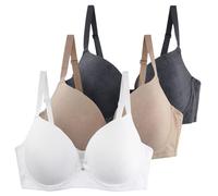 3 Pack Reggiseno Donna Senza Ferri Riduttore Reggiseni Riduttori Indietro Scoperta Regolabili Reggiseni Nozioni Basiche Bralette Tracolla Senza Cuciture Multiposizione Reggiseni Invisibile Morbidi