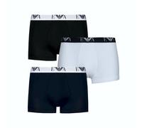 EMPORIO ARMANI 3-Pack Trunk Bermuda, Bianco/AR.Blue/Nero, XXL Uomo