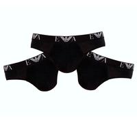 3-Pack Slip Uomo in Cotone Elasticizzato Emporio Armani Logo Eagle