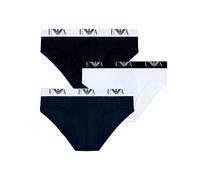 EMPORIO ARMANI Slip Uomo, Bianco/AR.Blue/Nero, M
