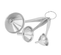3 Pack Stainless Steel Mini Funnels, Small Liquid Transfer Set for Bottles