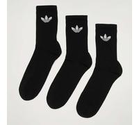 3 PACK - Trefoil Cushion Crew Socken nero 43-45