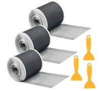 3 Packs Raccogli Capelli Doccia, 10cmx10m, Autoadesivo, Copri Filtro Scarico Doccia, Shower Filter con Spatola Plastica, Retina per Lavandino Cucina Accessori Bagno Vasca, Anti-Otturazione, Maglia 2mm