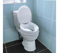 3 PAGEN Altezza 10 cm - Rialzo sedile WC per anziani e sanità limitata, maggiore sicurezza nella vita di tutti i giorni, coperchio soft close, vestibilità comune per WC standard