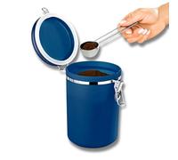 3 PAGEN® Barattolo da caffè per 1 libbra di caffè - Contenitore ermetico per tè e caffè - aroma duraturo grazie all'anello di tenuta, contenuto circa 500 g - blu
