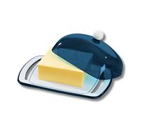 3 PAGEN® Burriera blu - ideale per il tavolo della colazione, contenitore per burro - scatola per burro in plastica per una lunga freschezza - adatto per 250 g di burro