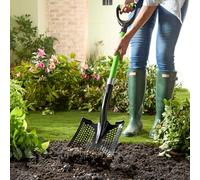 3 PAGEN® Pala con lama forata - penetra i pavimenti bagnati più facilmente, ideale per setacciare terra, letame di stalle o per la raccolta. Materiale robusto per una lunga durata