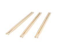 3 Paia 5A Bacchette in Legno Massiccio con Impugnatura in Silicone Antiscivolo per Pratica e Performance