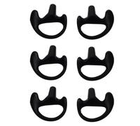 3 Paia Auricolare a Tubo Acustico in Silicone Nero, Comodo e Sicuro | Orecchio Sinistro o Destro, Non Blocca Canale, Adatto a Kit Audio a Tubo a Spirale