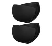3 Paia Bra Inserts Pads Pushup Rimovibili in Mesh e Spugna Nero | Imbottitura per Reggiseno, Coppe Rotonde Traspiranti, per Abiti da Sera e Top Casual