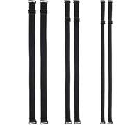 3 Paia Bretelle donna, spalline reggiseno, Reggiseno Spallina di Ricambio Elastico Regolabile Removibile, Spalline Reggiseno Regolabili, Spalline Reggiseno di Ricambio(Nero, 1.2cm+1.5cm+1.8cm)