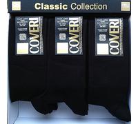 Enrico Coveri CONFEZIONE DA 12 PAIA CALZA UOMO LUNGA E CORTA COTONE CALDO - COLORI ASSORTITI - TG UNICA VESTIBILITA' 39/45. Articolo scatolato (39-45, NERO LUNGO)